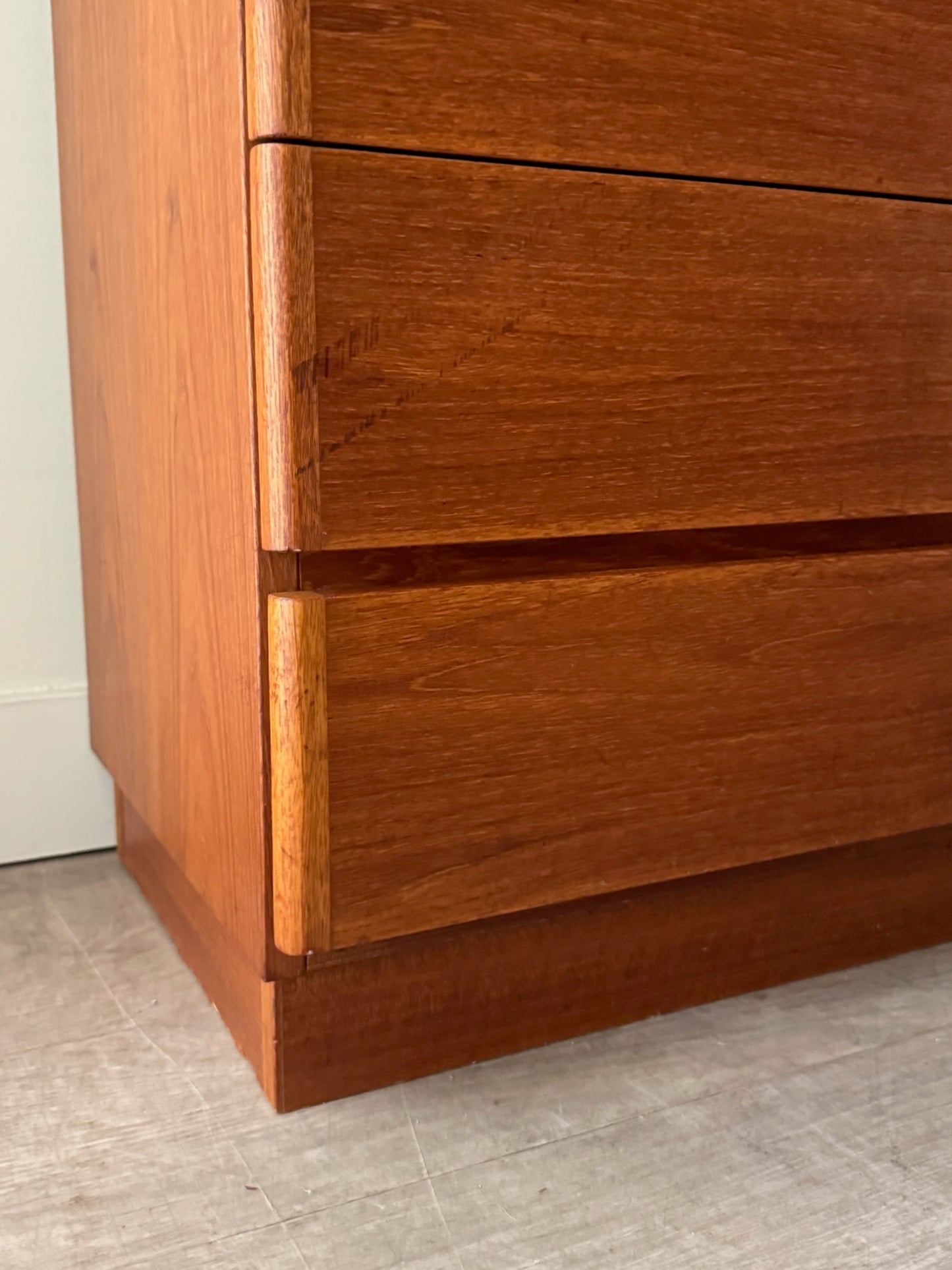 Danish teak 8 drawer dresser