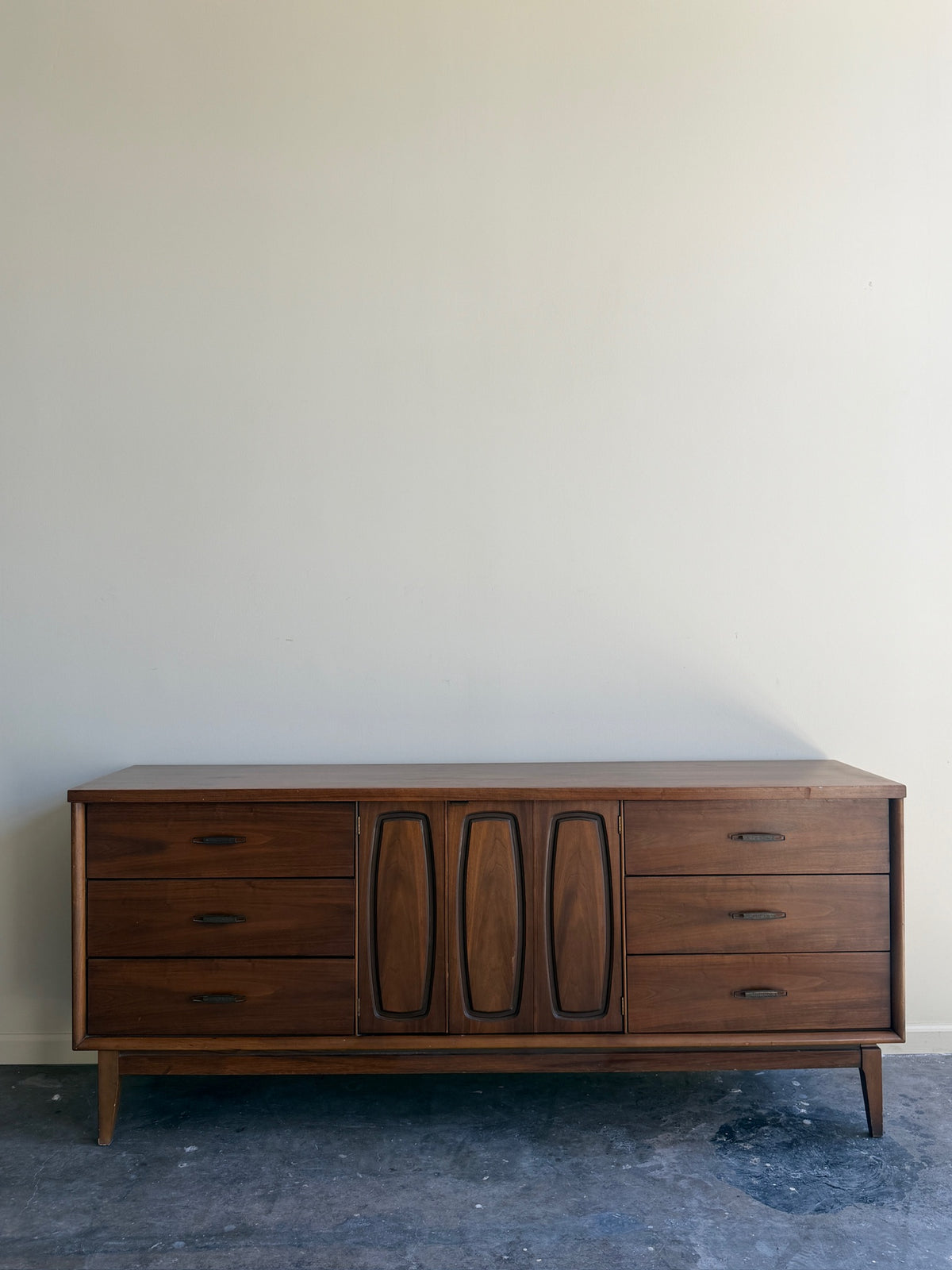 Walnut 9 drawer dresser