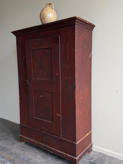 Painted pine wardrobe
