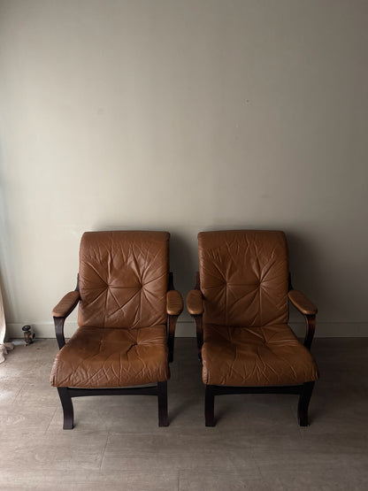 Scandinavian bentwood lounge chairs. Sold individually.