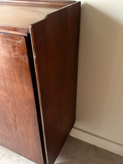 Walnut side by side tallboy