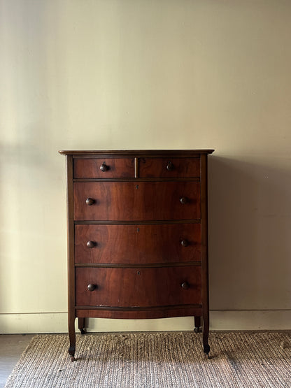 Pine tallboy dresser