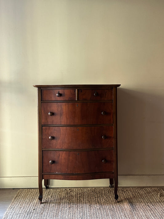Pine tallboy dresser