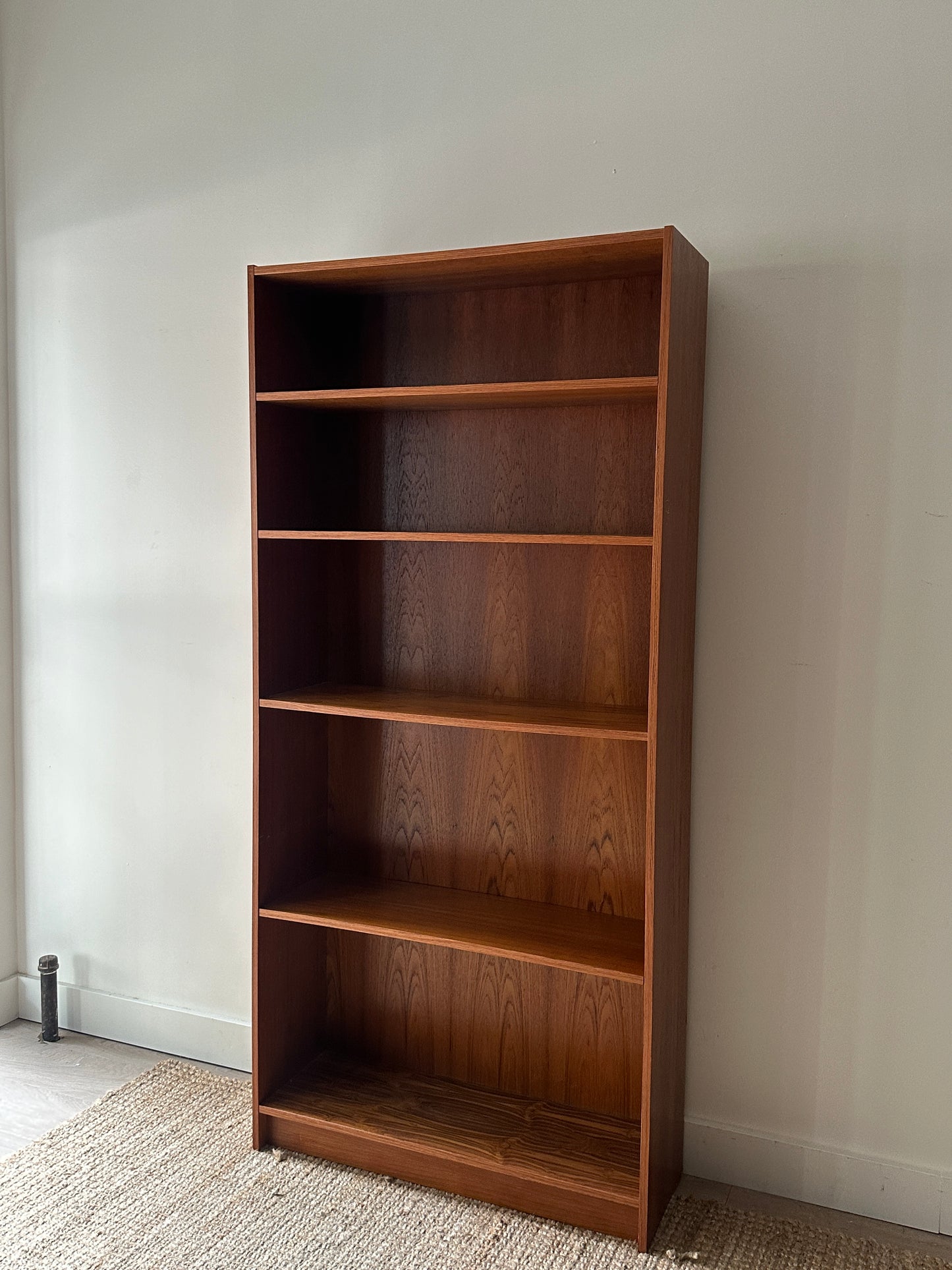 Teak shelves