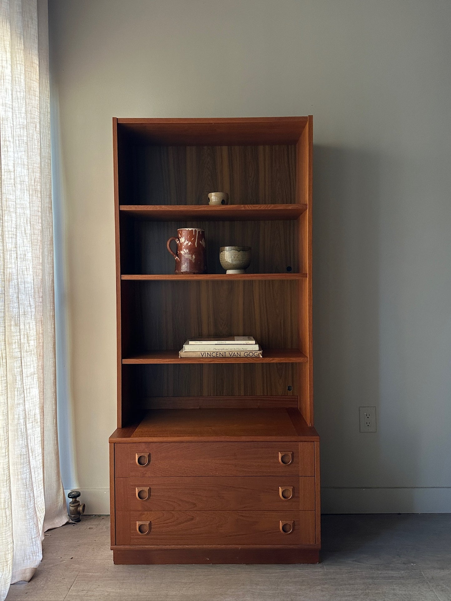 Teak bookcase
