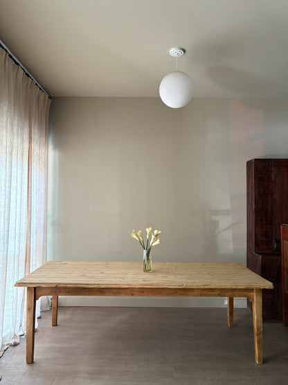 Gustavian Swedish waxed pine farm table
