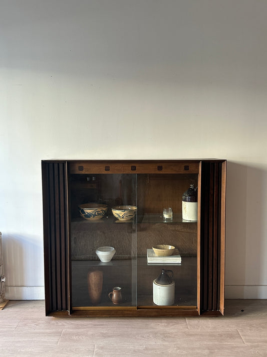 Walnut display case