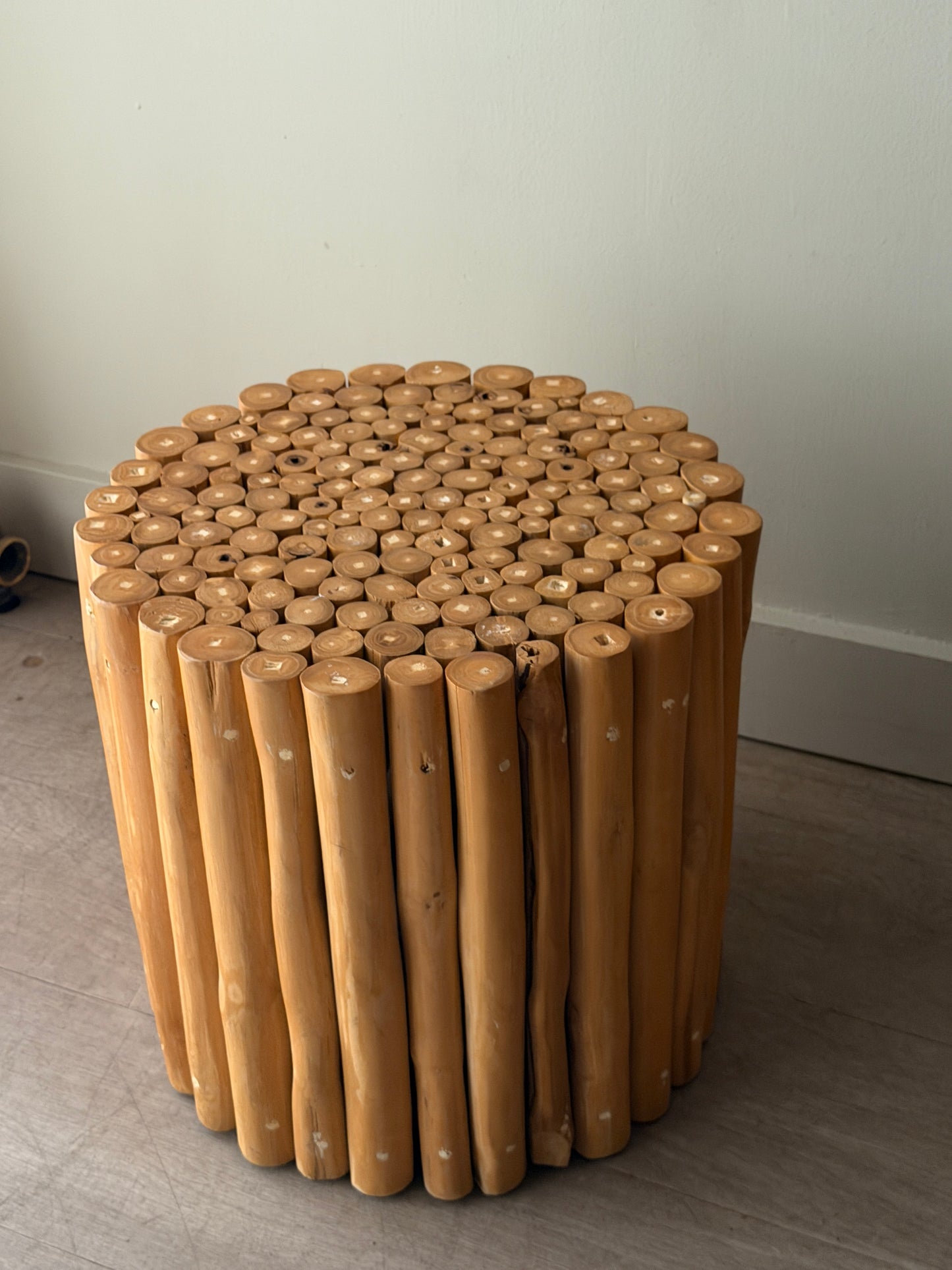 Bamboo side table
