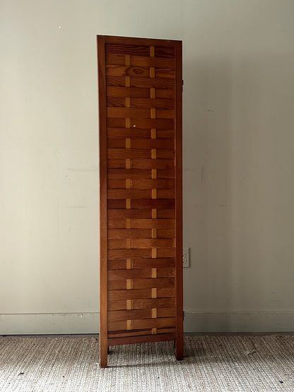 Woven Pine Room Divider