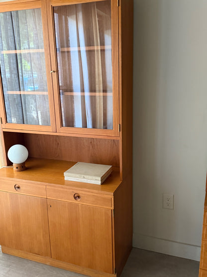 Bertil Fridhagen two piece teak hutch