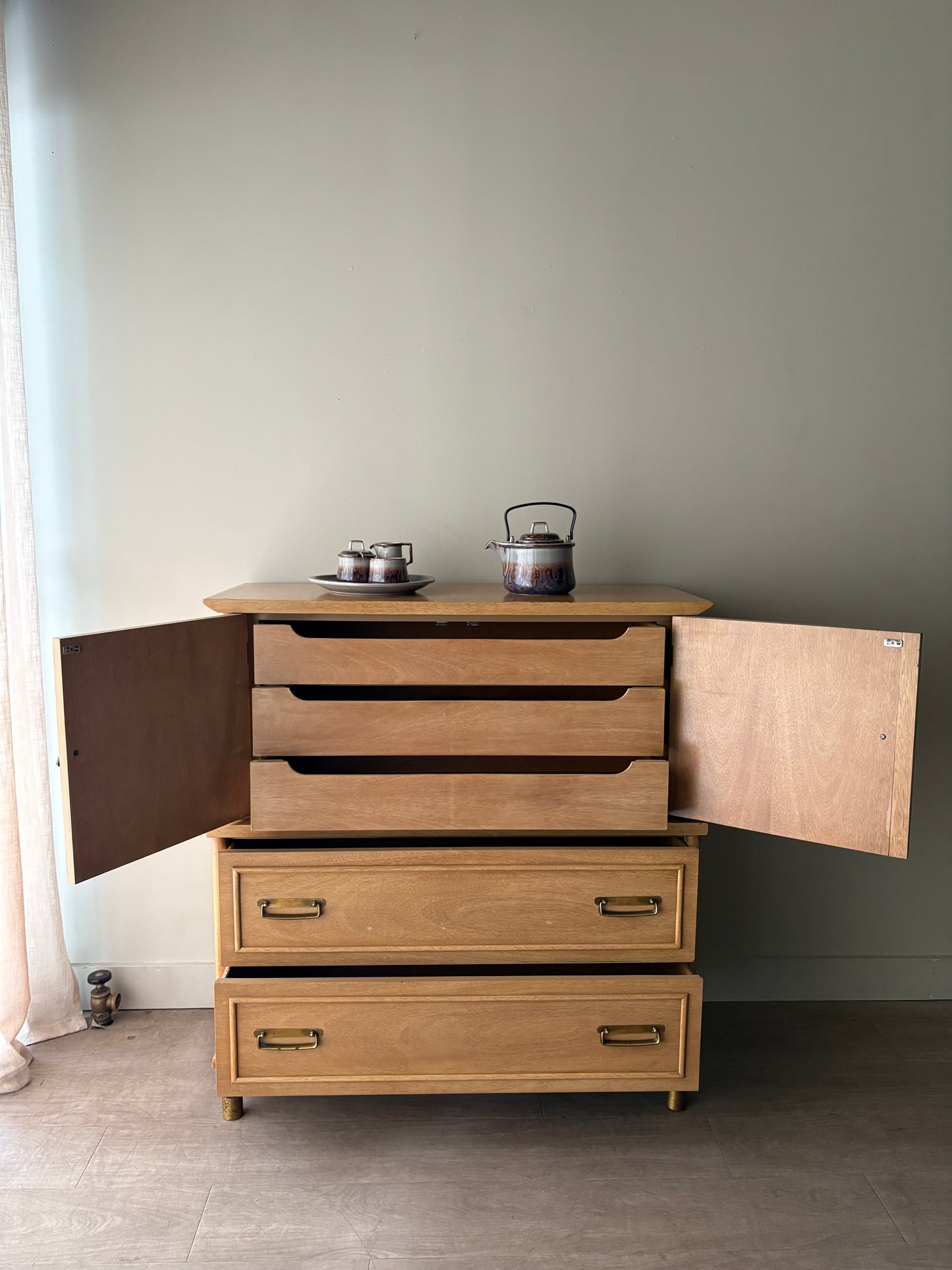 Walnut gentlemen’s dresser