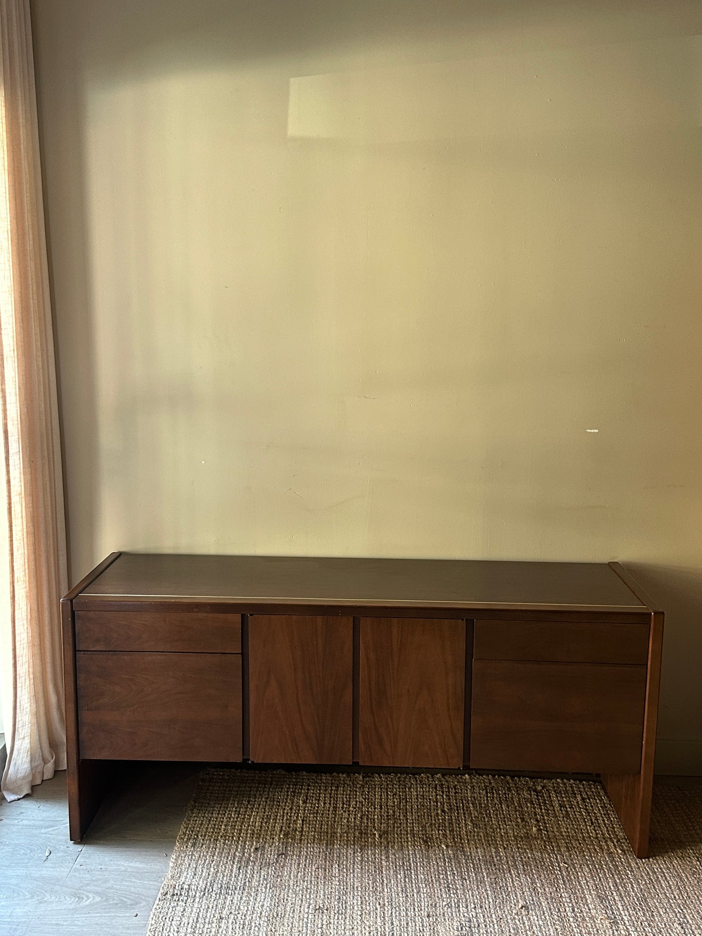 Walnut credenza