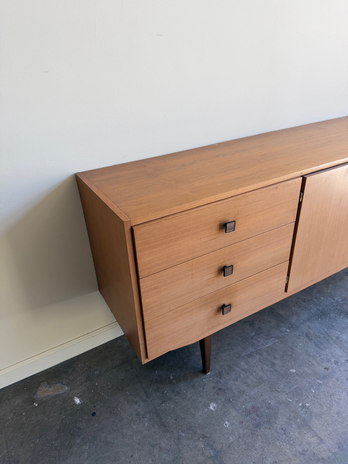 Scandinavian walnut credenza