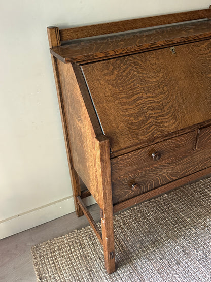 Oak secretary desk