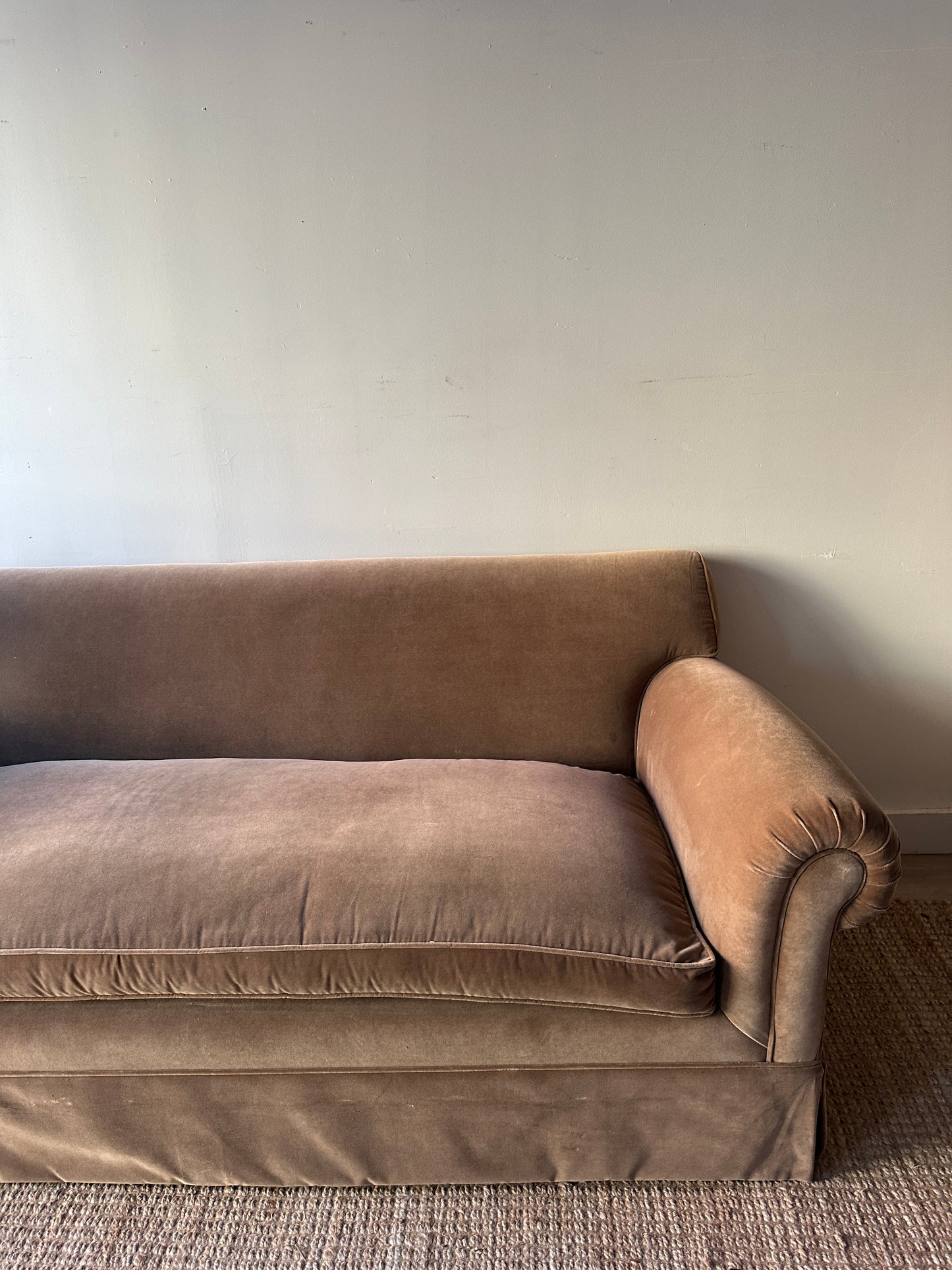 Velvet sofa