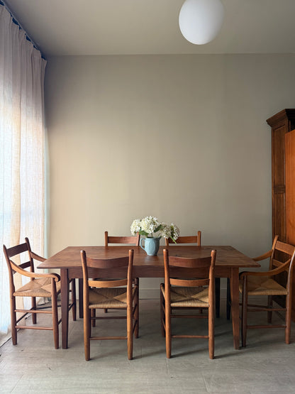 Pine farmhouse dining table