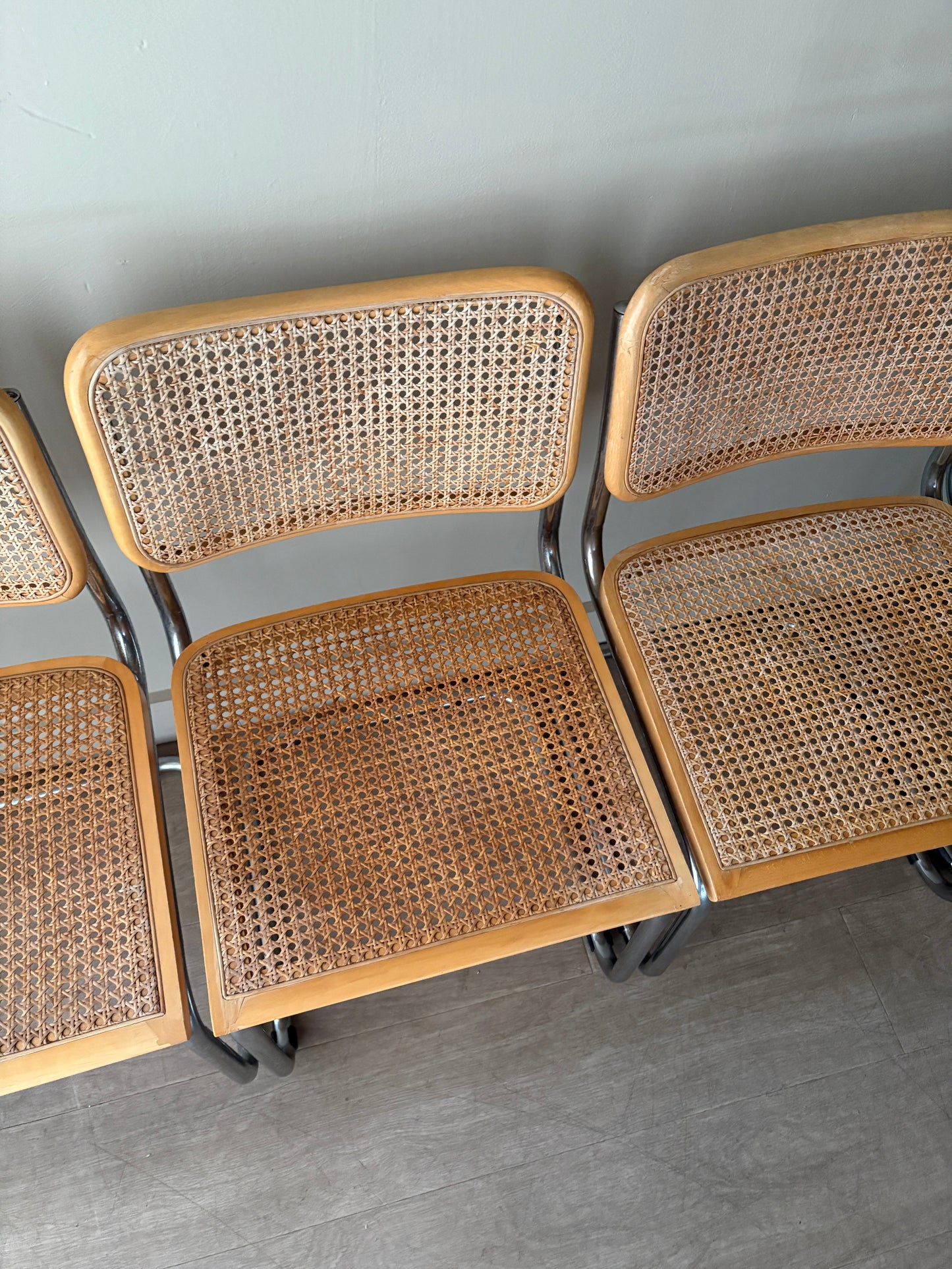 Cesca dining chairs. Sold in pairs.