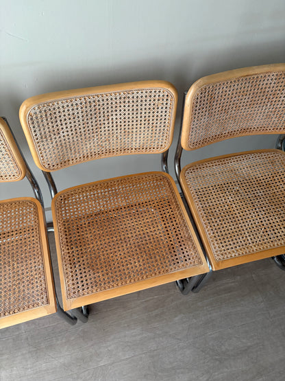Cesca dining chairs. Sold in pairs.