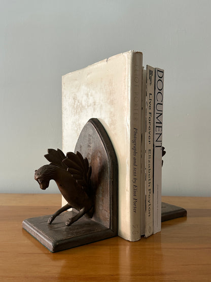 Winged Griffin bookends