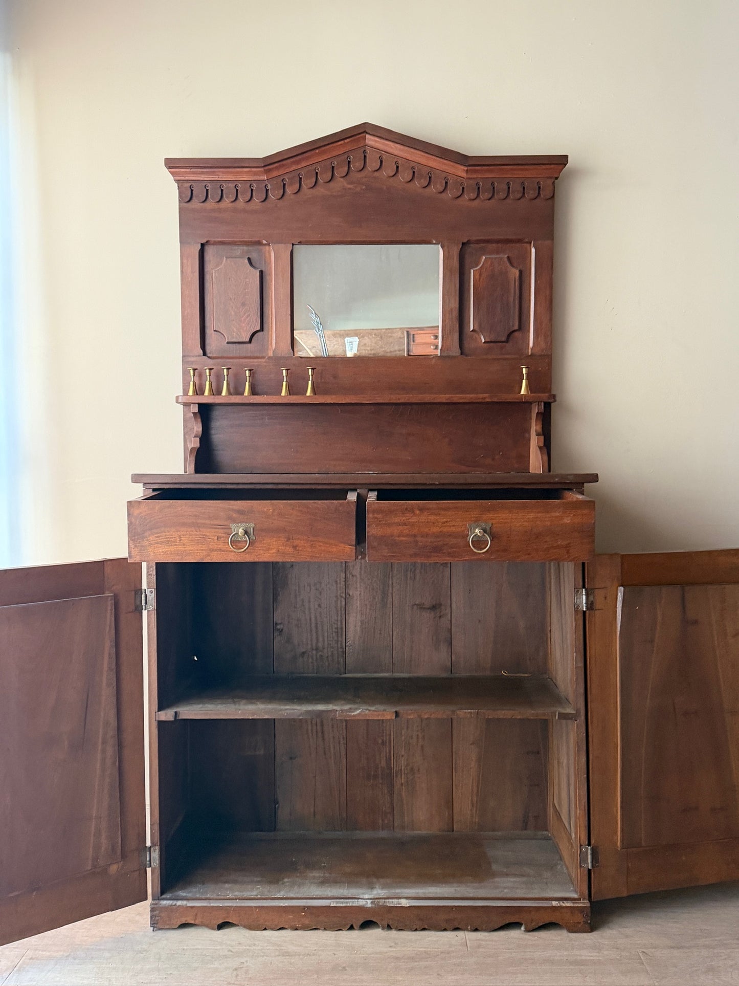 Victorian pine server