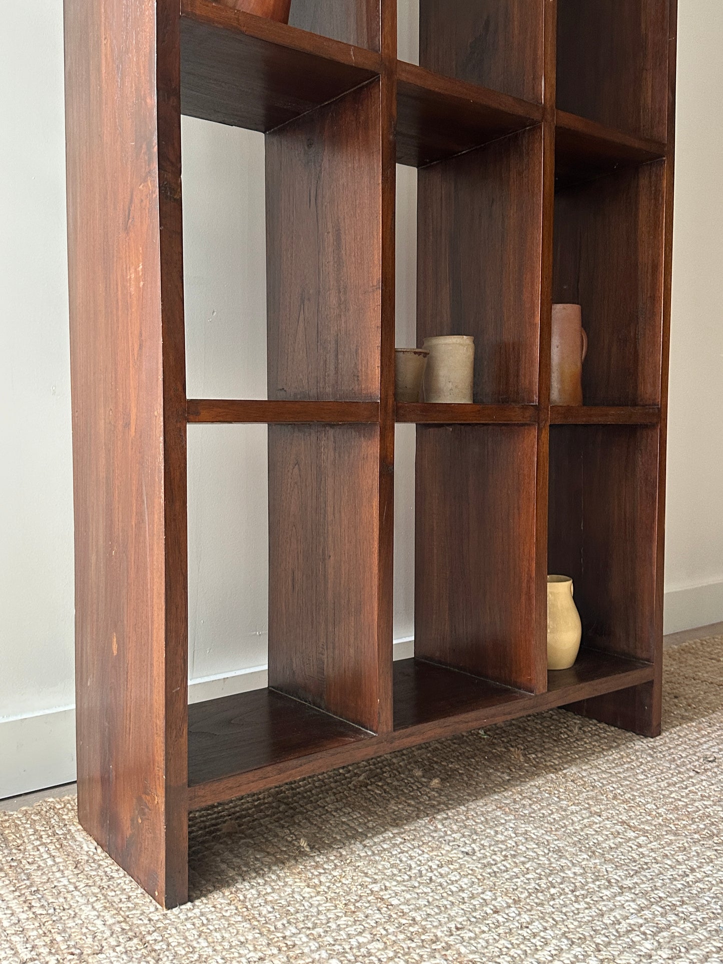 Dark teak bookcase