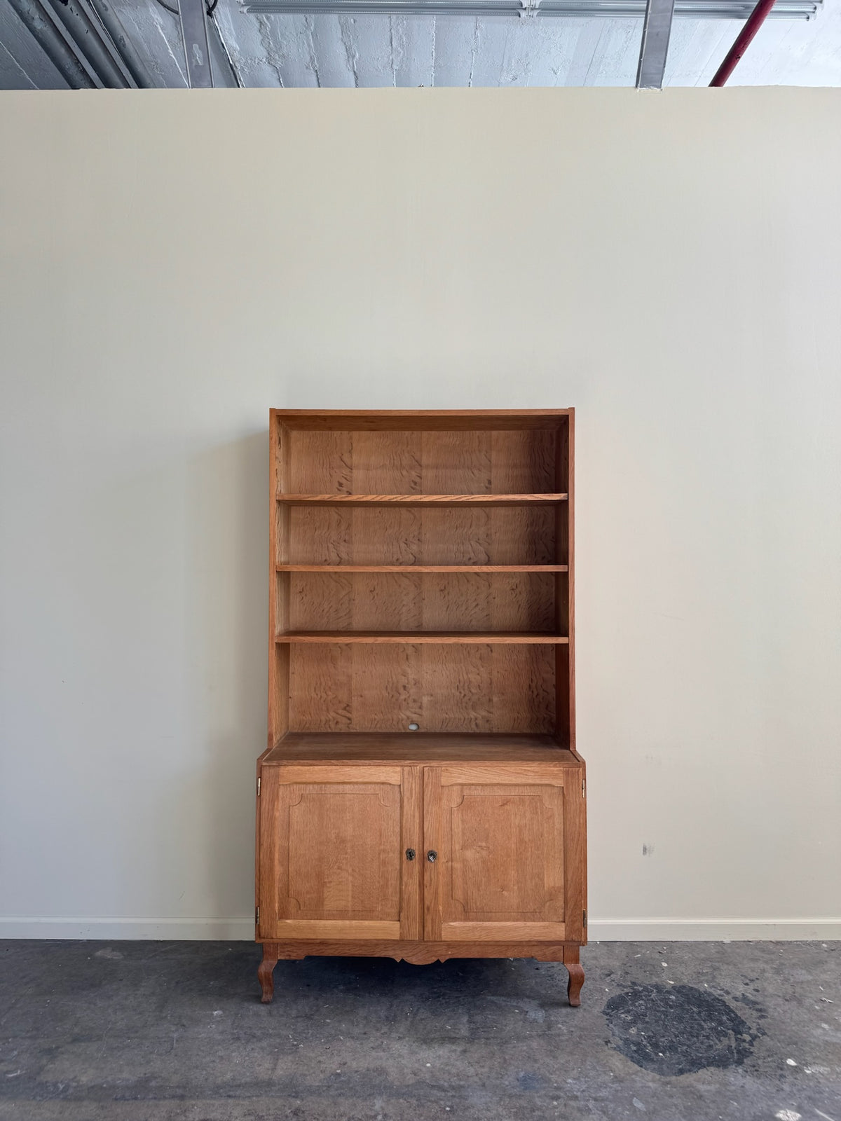 Henning Kjaernulf Danish oak bookcase cabinet