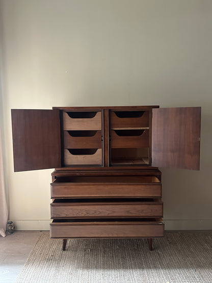 Walnut tallboy