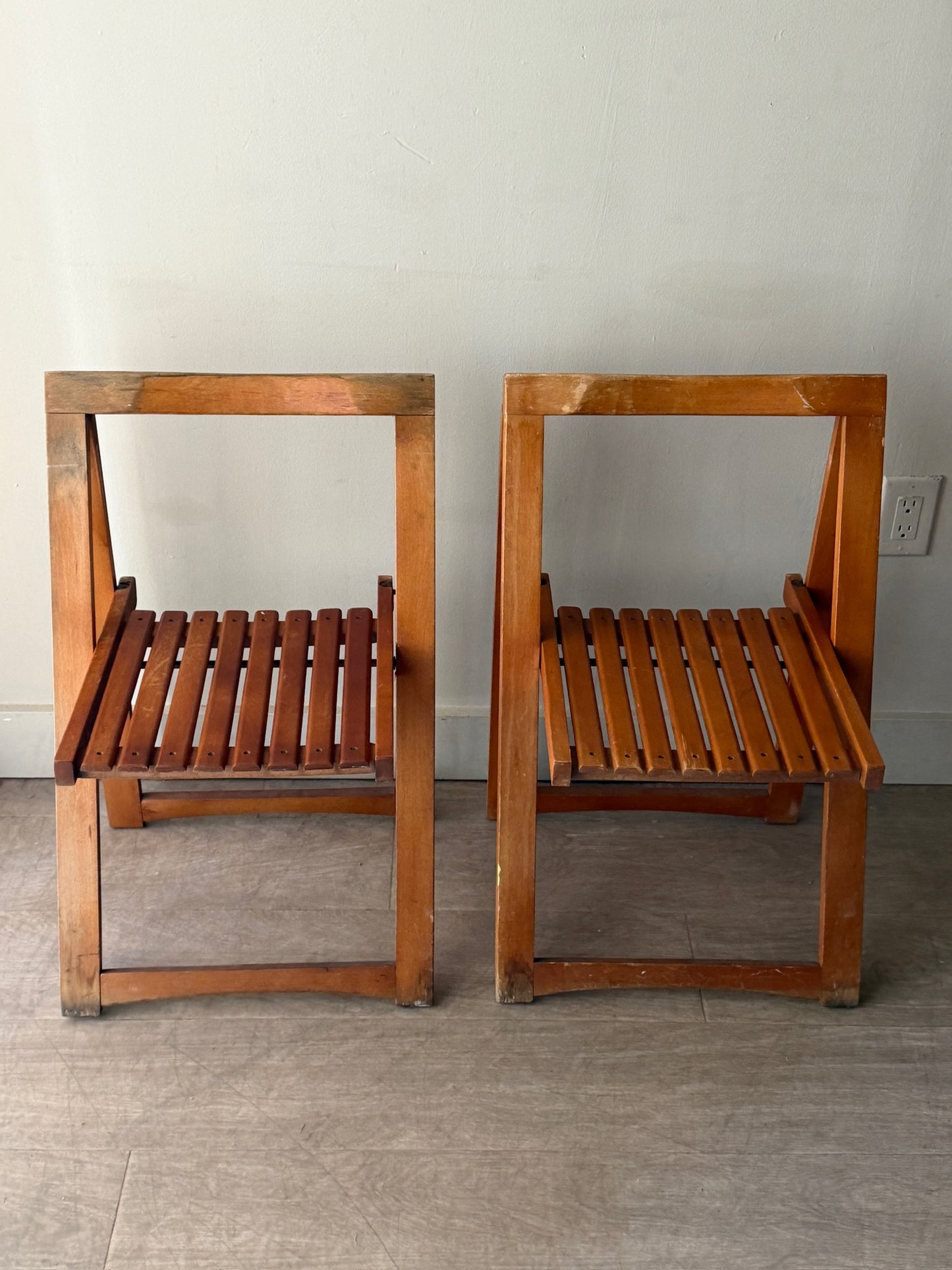 Pair of folding chairs