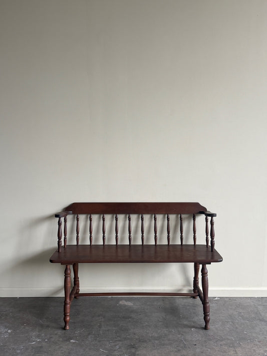 Walnut deacon’s bench