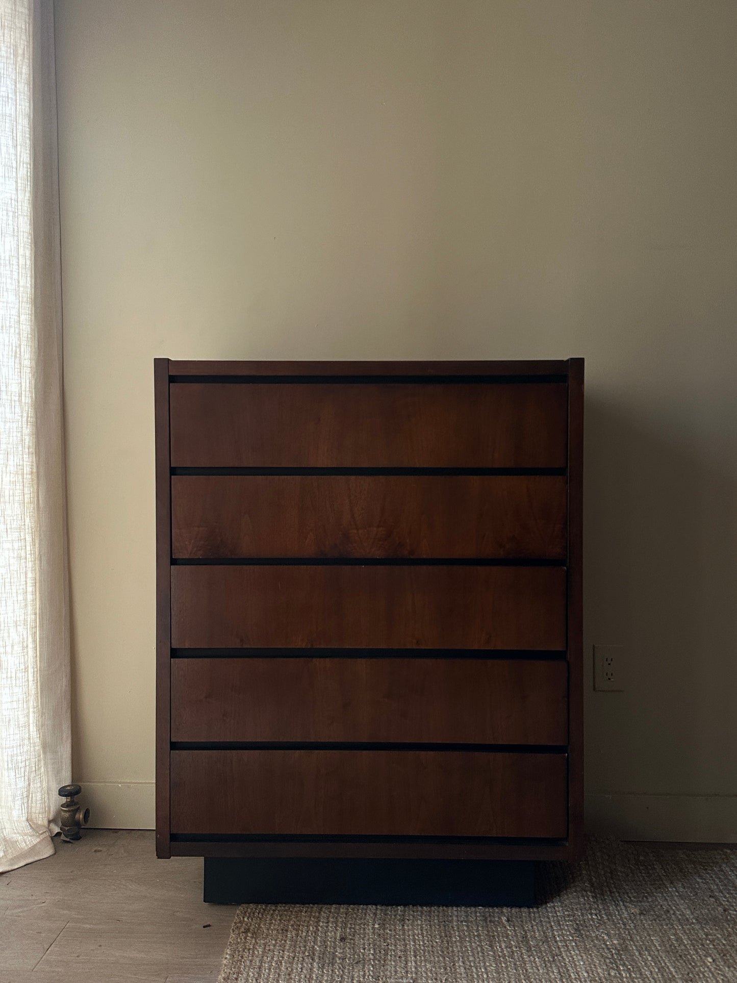 Lane walnut tallboy