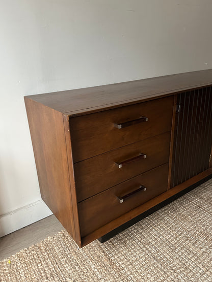 Lane walnut and rosewood dresser