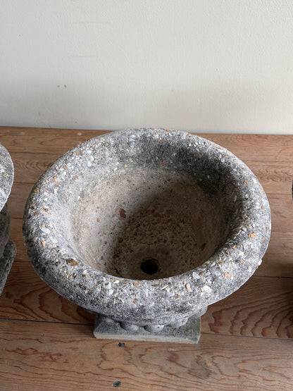 Concrete planters. Sold individually.