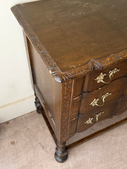 Danish oak side table