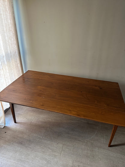 Pine drop leaf harvest table