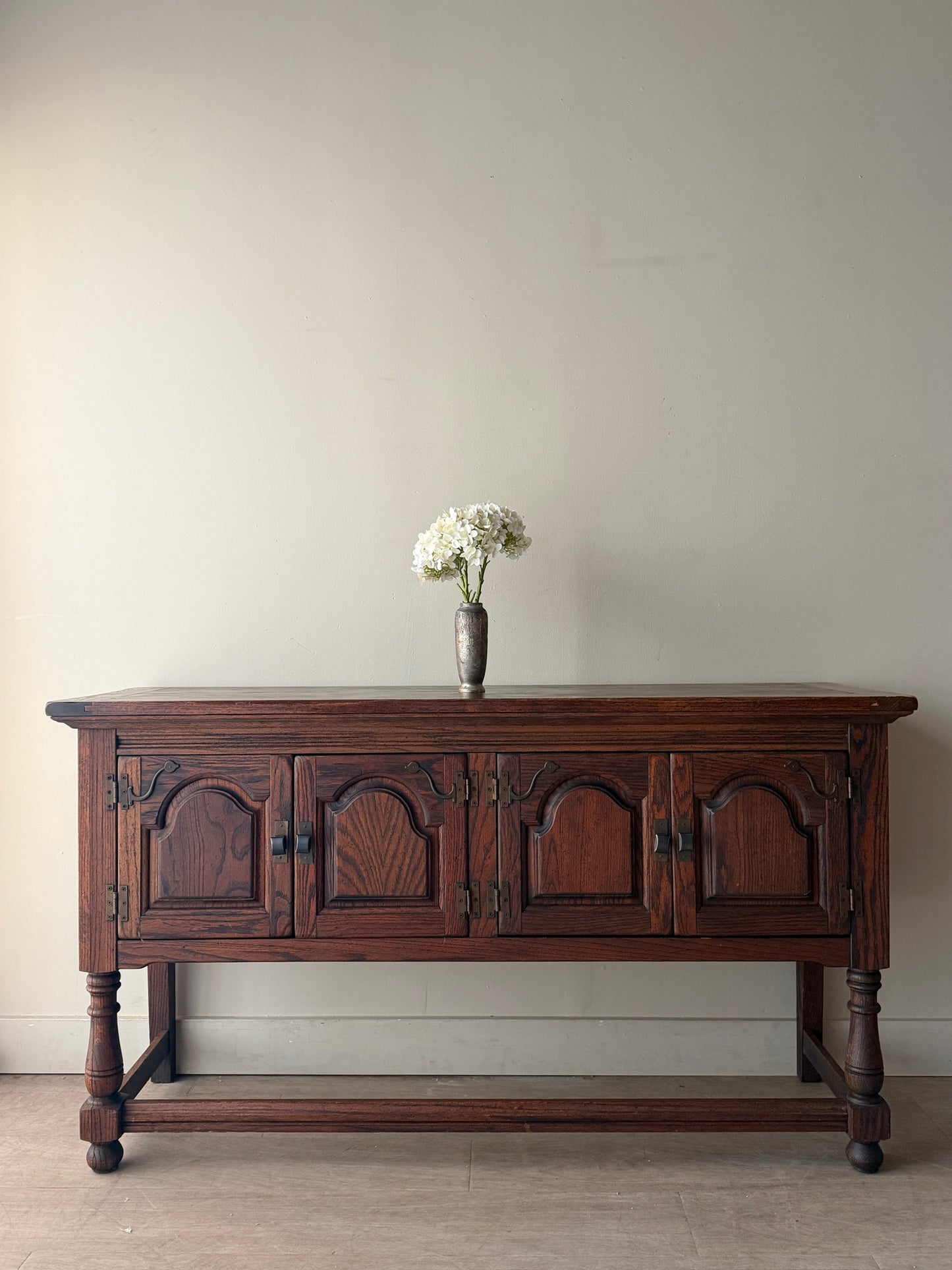 Jacobean style oak server