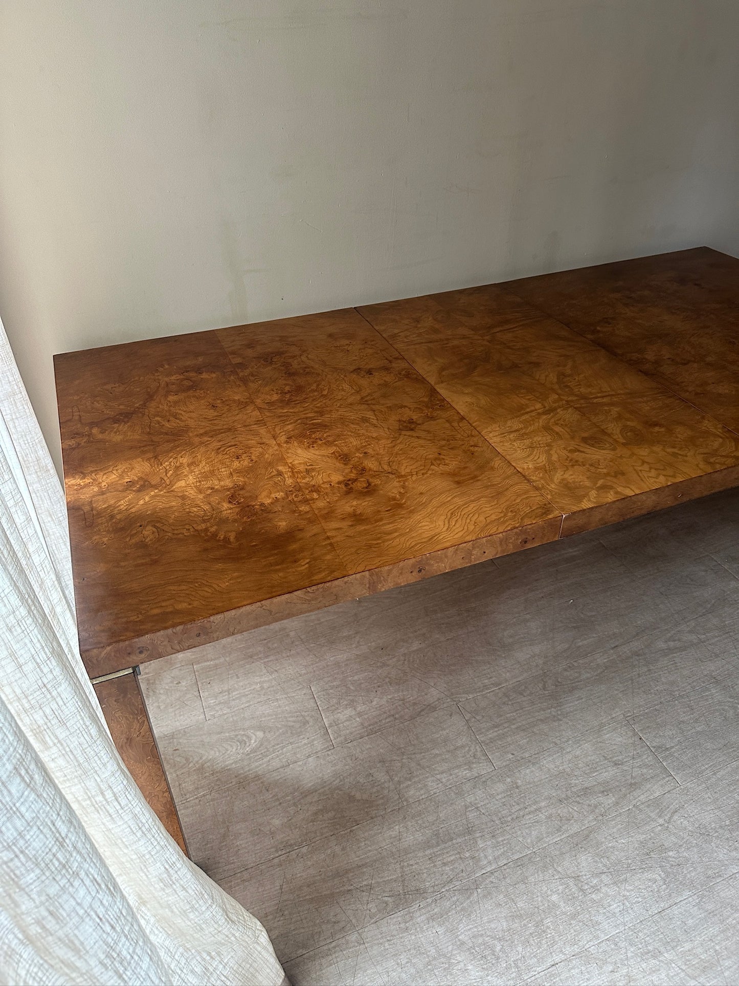 Lane Burlwood dining table with extension
