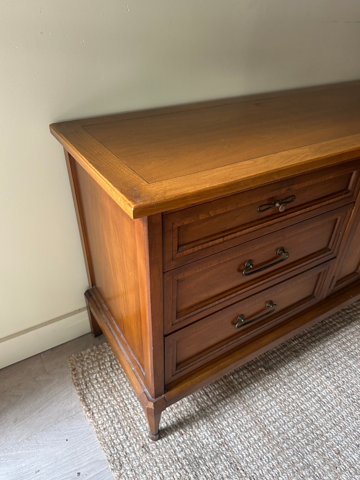 Walnut 9 drawer credenza