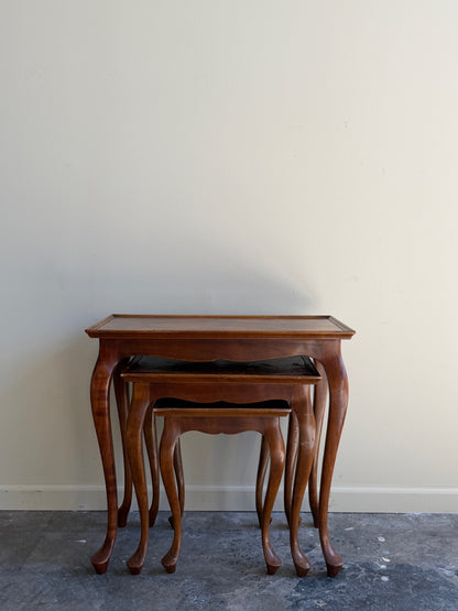 Walnut nesting tables