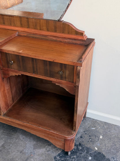 Walnut vanity