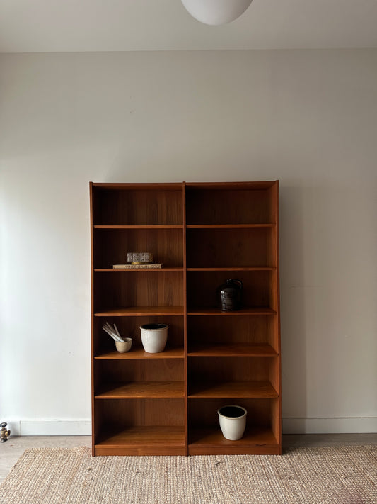 Teak shelves