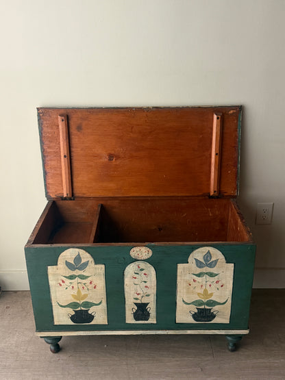 Painted blanket chest