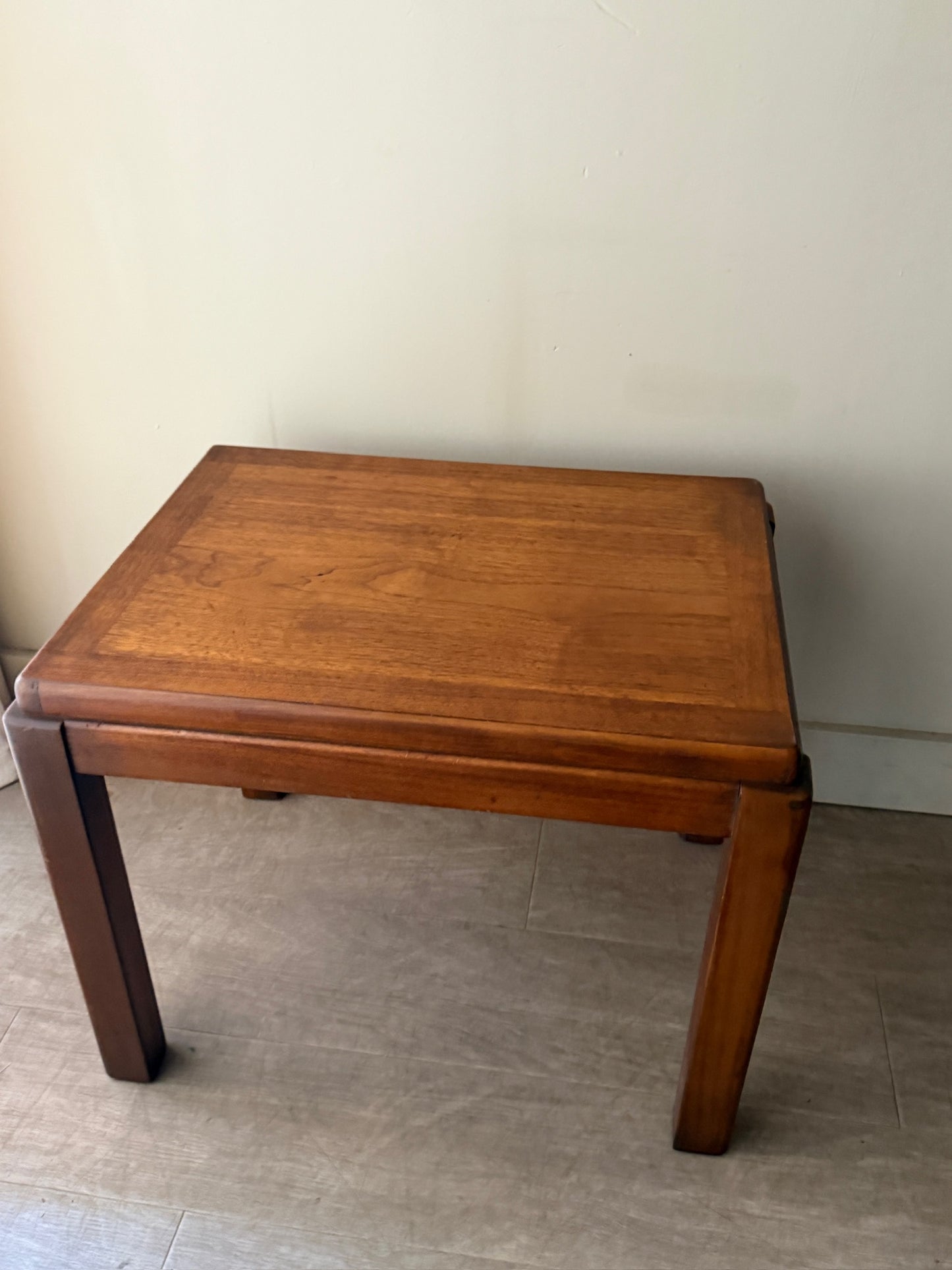 Lane walnut side table