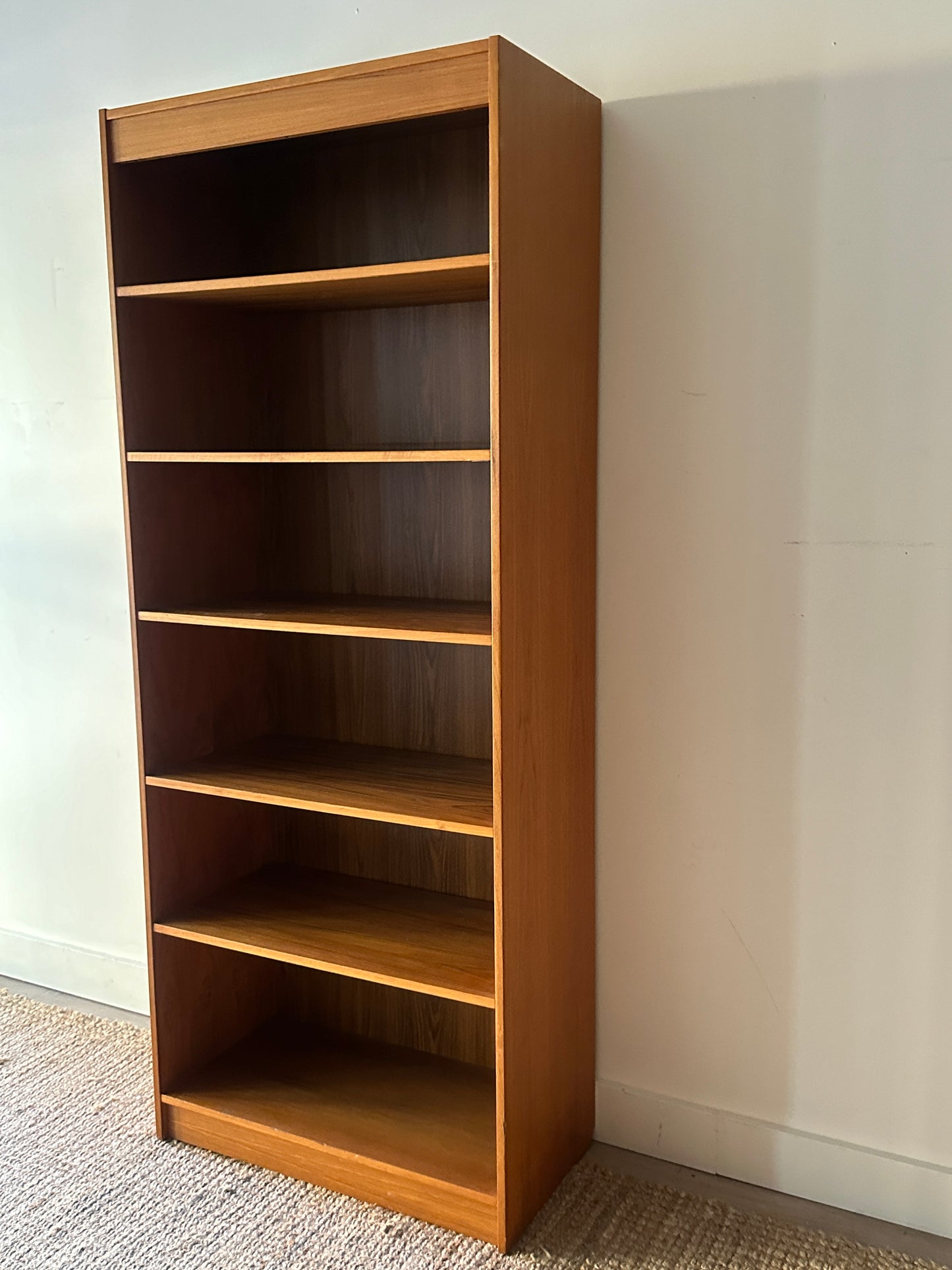 Teak shelves