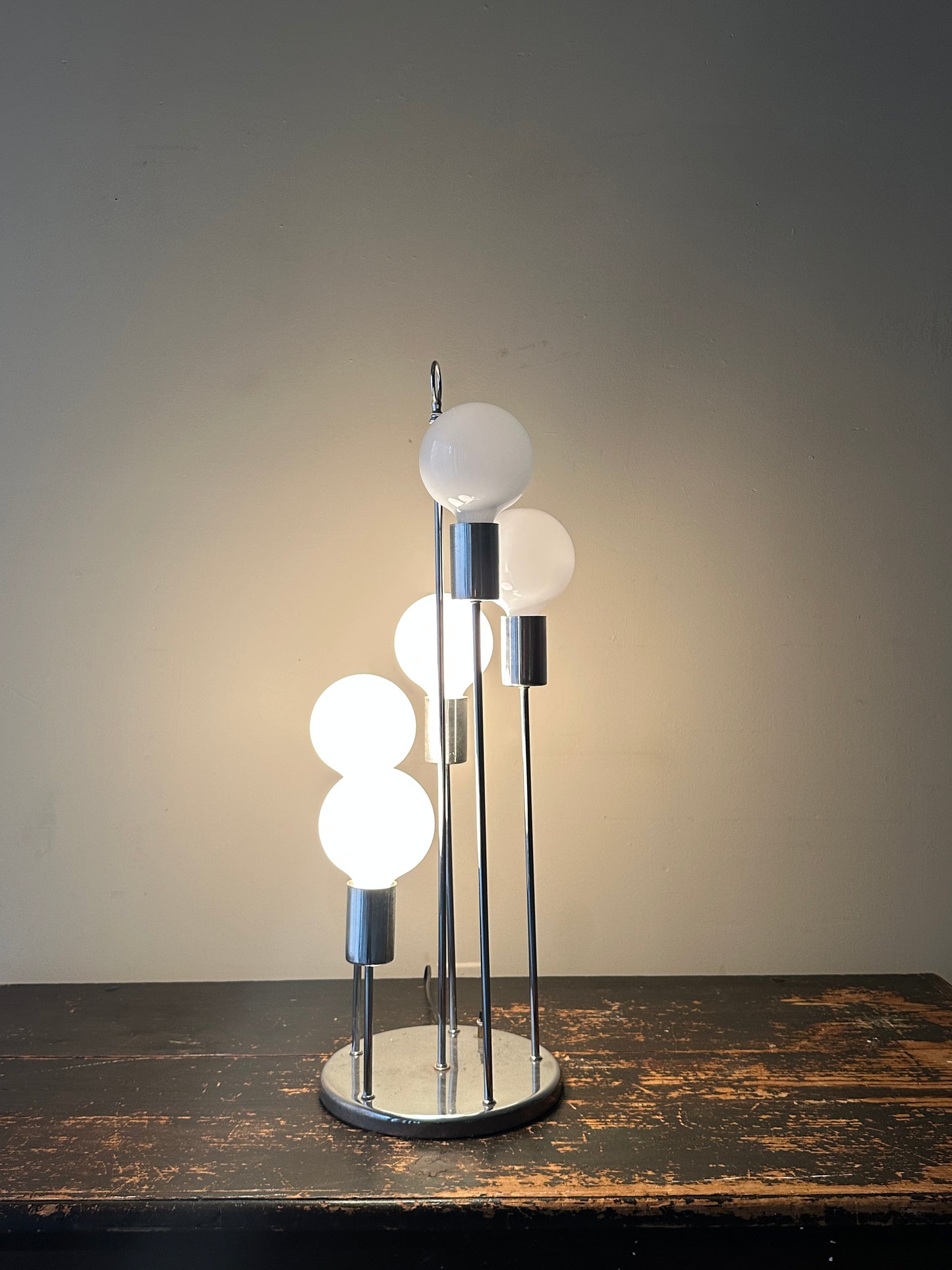 Chrome 5 bulb lamp