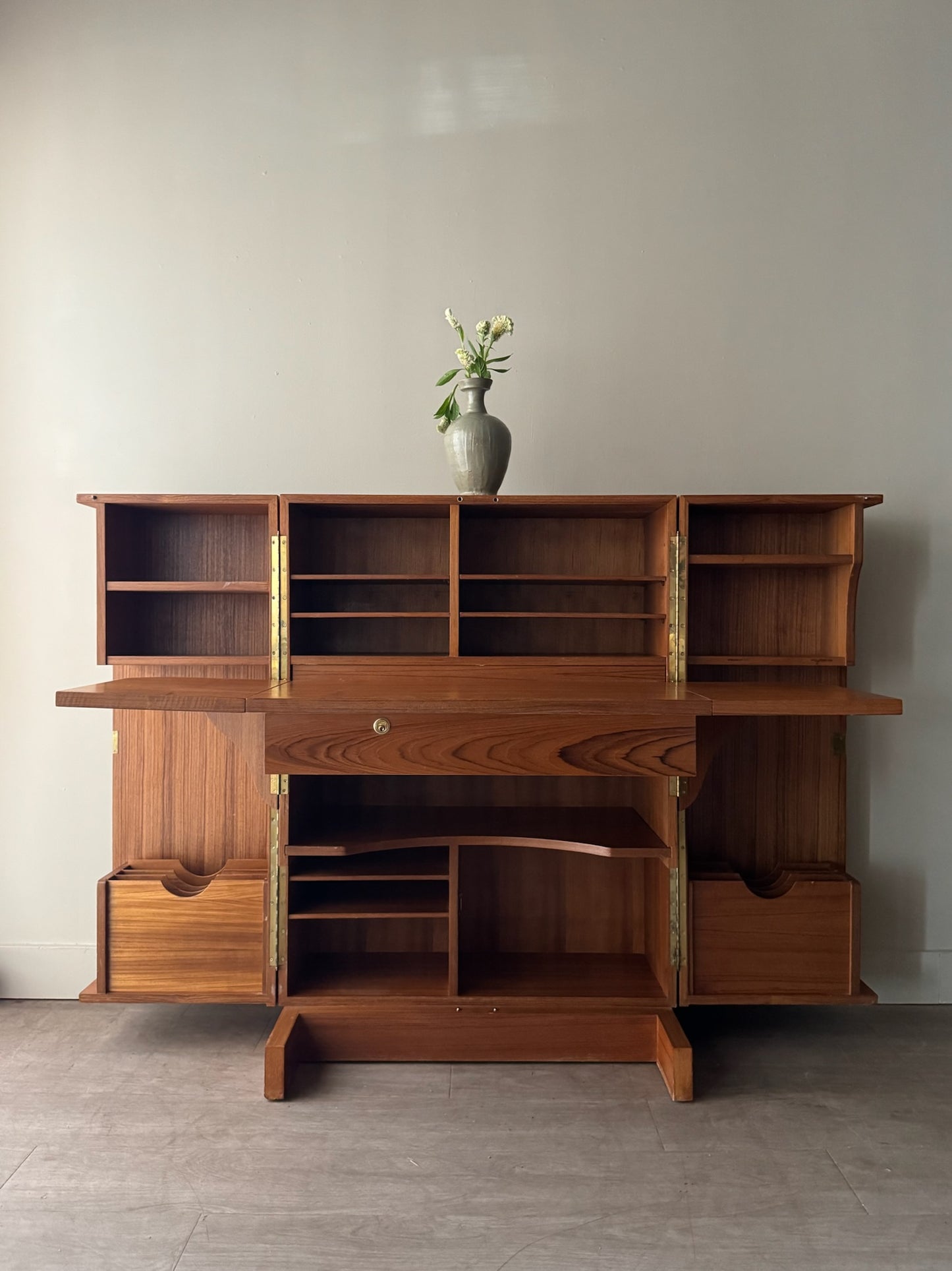 Danish teak cabinet desk