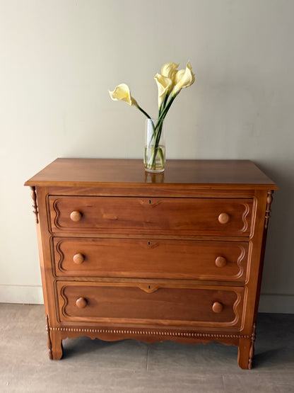 Walnut 3 drawer dresser