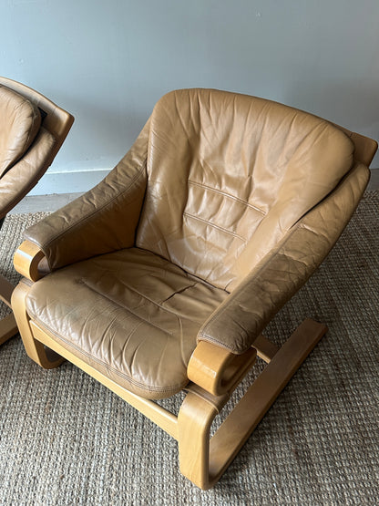 Svend Skipper lounge chairs. Sold individually.