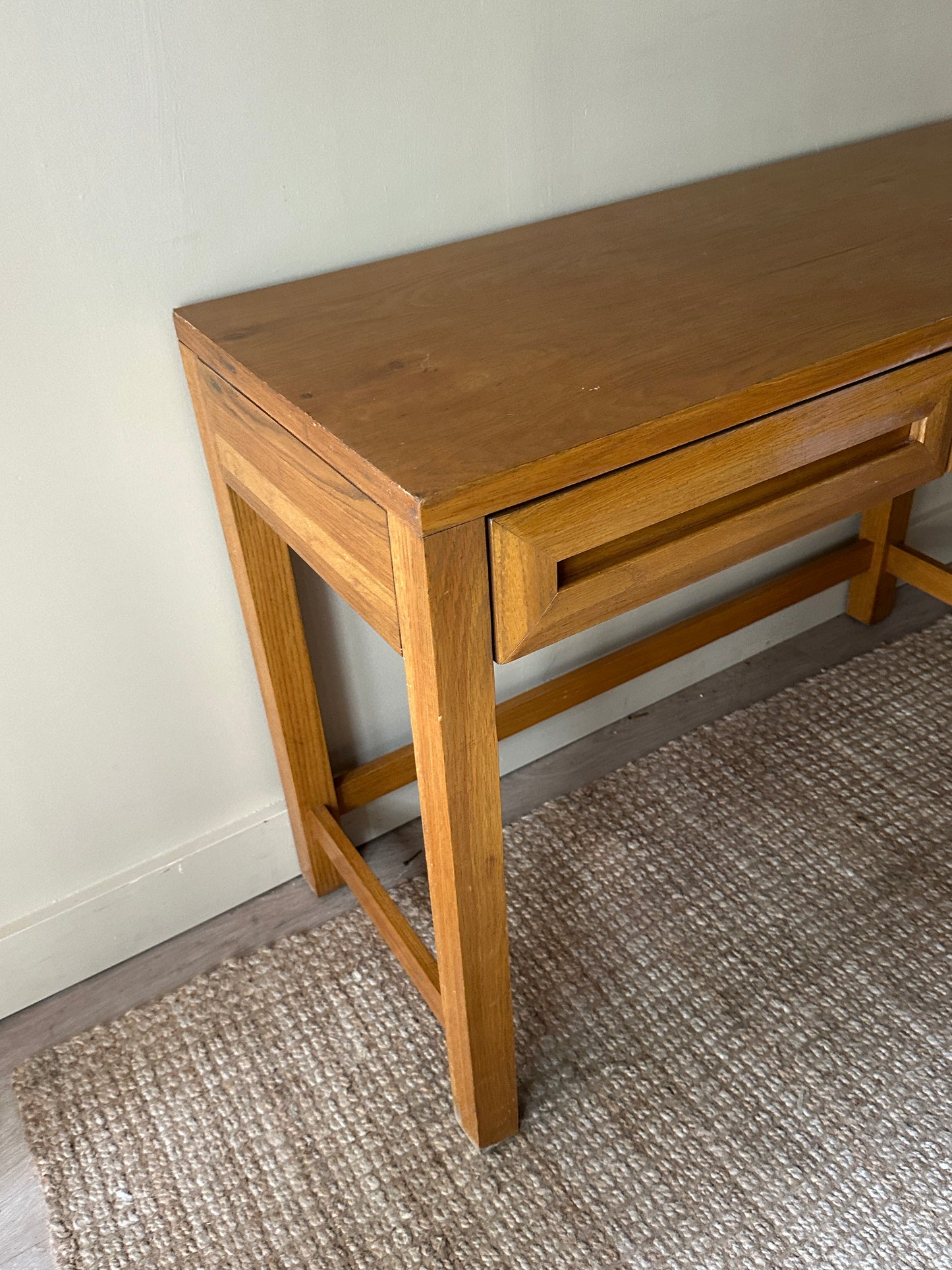 Blonde oak desk