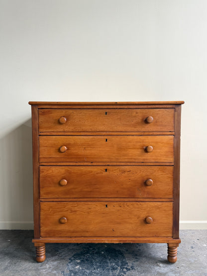 Mid-Atlantic Sheraton pine dresser