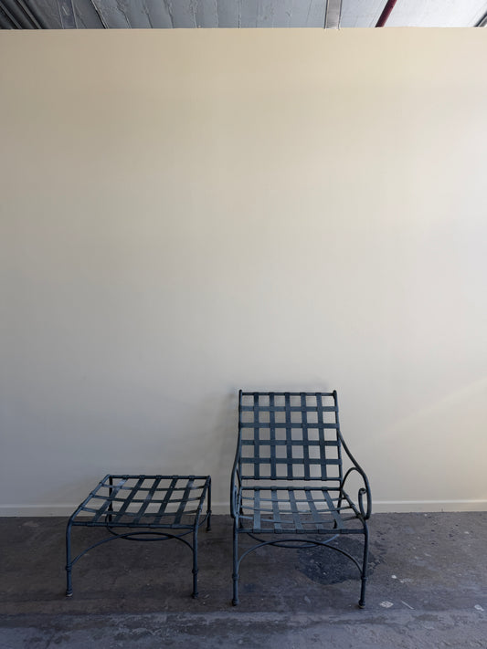 Brown Jordan Patio Chair and Ottoman